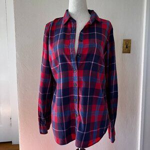 J.Crew Plaid Button-Down Shirt – Perfect Fit – Size S